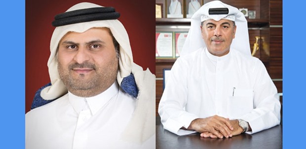 Sheikh Saoud and al-Kuwari: Expansion plans on track.