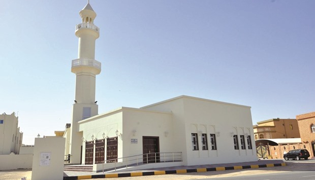 A new mosque in Al Wakrah which was handed over to the Department of Mosques of the Ministry of Awqaf and Islamic Affairs recently.