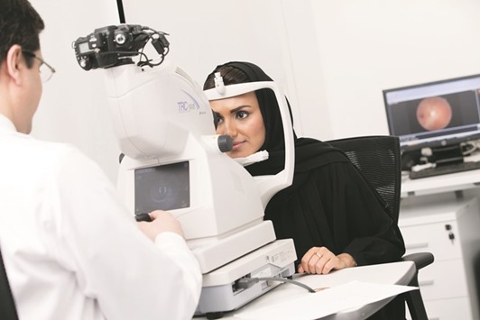 A participant of the pilot phase undergoes a range of tests.