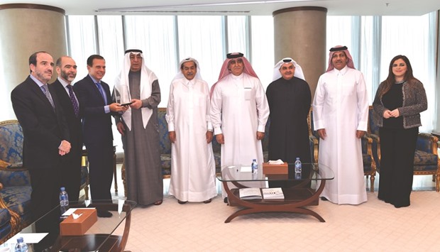 QBA officials led by first deputy chairman Hussein Alfardan welcome Sao Paulo City mayor Jo?o Doria and Brazilian ambassador Roberto Abdalla, including members of the Brazilian delegation, during a recent meeting in Doha.