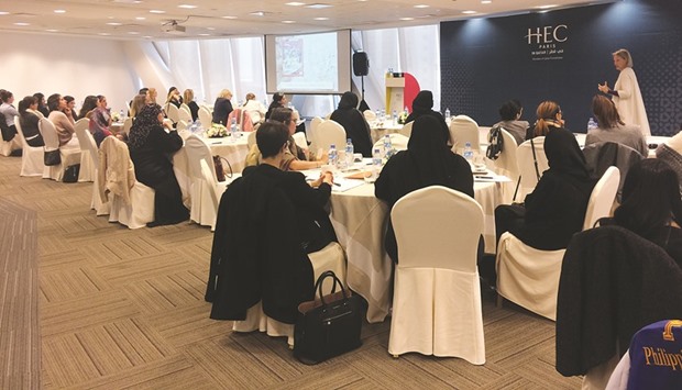 Female executives and corporate leaders at the event.