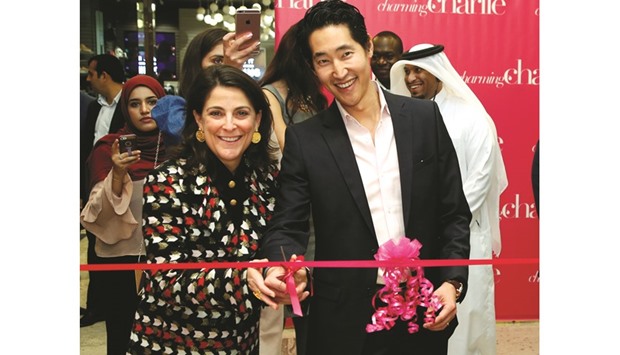 Dana Shell Smith and Charlie Chanaratsopon officially inaugurating the store. PICTURE: Jayaram