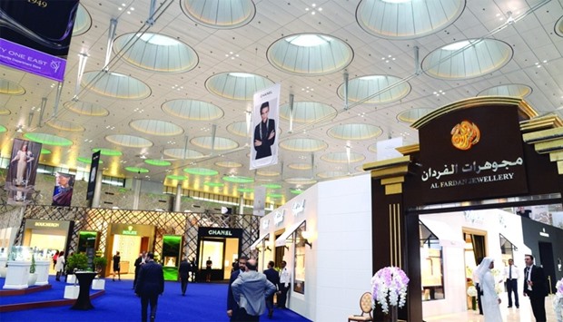 The entrance of Alfardan pavilion at the exhibition