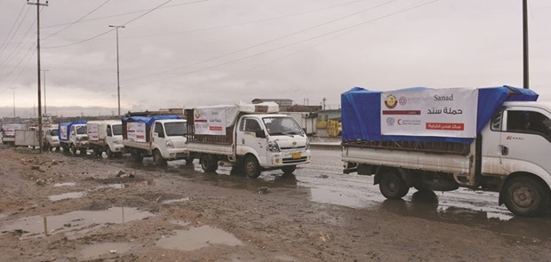 QRCS delivers aid in western Mosul.