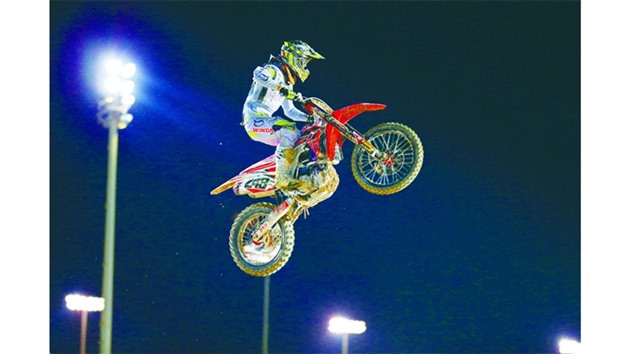2016 world champion Tim Gajser in action during the 2016 Qatar MXGP.