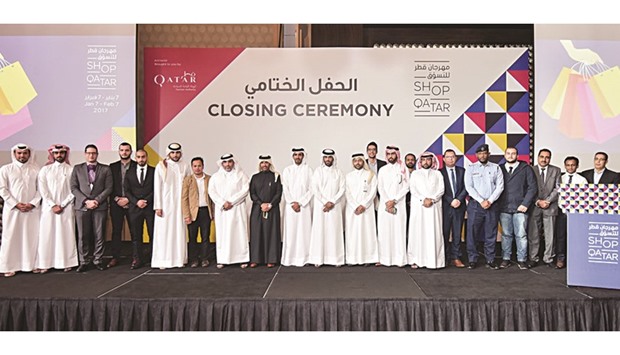 QTA senior officials lead Shop Qataru2019s closing ceremony yesterday.