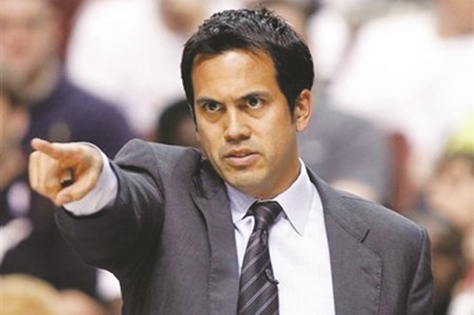 Miami Heat coach Erik Jon Spoelstra.