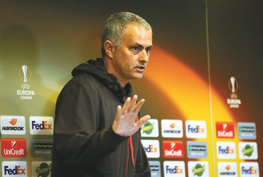 File picture of Manchester United manager Jose Mourinho.