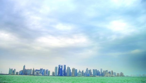 Cloudy conditions were experienced in Doha and other places on Thursday.