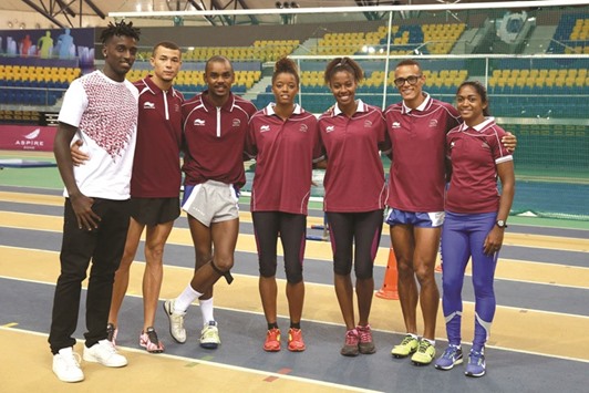 Shine athletes during training session at Aspire Academy in Doha.