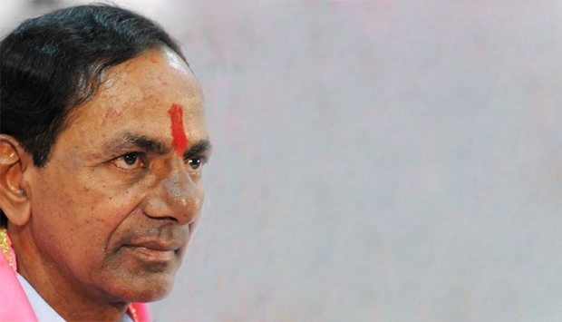 Chief Minister K Chandrasekhar Rao campaigned for decades for the creation of Telangana state in the south of India and had promised to donate gold to a local temple if he succeeded.