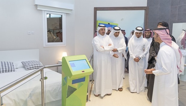 HE the Prime Minister and Interior Minister Sheikh Abdullah bin Nasser bin Khalifa al-Thani visiting the Kahramaa Awareness Park