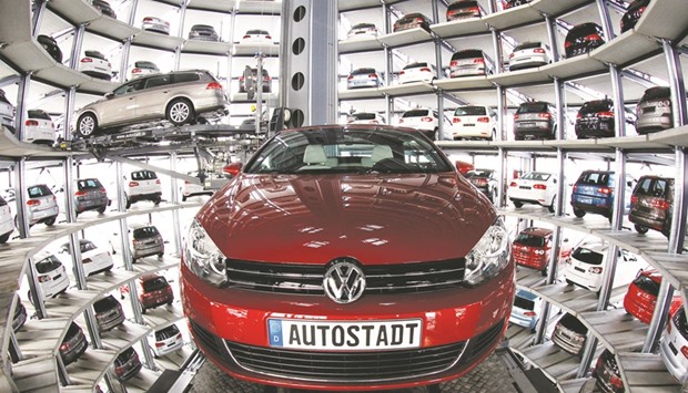 New Volkswagen models Golf Cabriolet and Passat are stored at the CarTowers in the theme park Autostadt next to the Volkswagen plant in Wolfsburg. The German automaker is exploring ways to enlarge the product portfolio with tailor-made solutions in India.