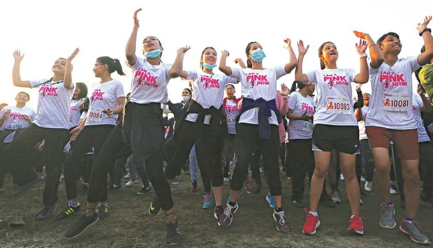 Women of all ages participated in the 21km half-marathon, 10km, 5km and 3km race in Kathmandu.