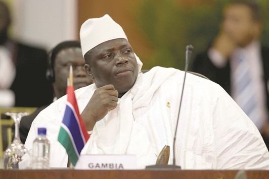 Jammeh: allegedly fled after emptying the state coffers.