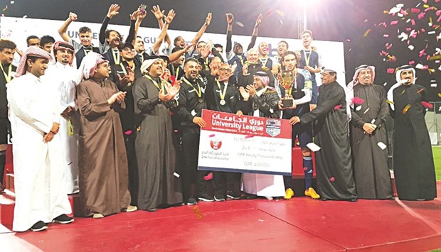 Qatar University beat Qatar Aeronautical College 5-0 to win the University League.