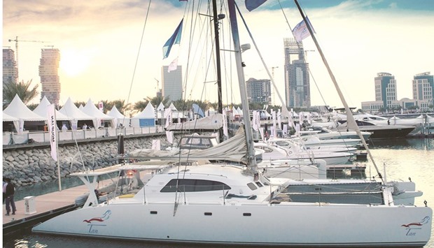 Boats berthed in Pearl Qatar marinas. File picture