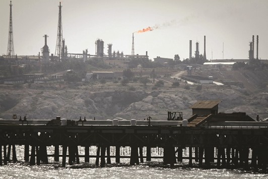 An oil facility in the Khark Island. Iran has increased production to 3.9mn bpd from 2.6mn bpd before President Hassan Rouhani took office in 2013. It has also earned more than $2bn from gas sales since sanctions were lifted.