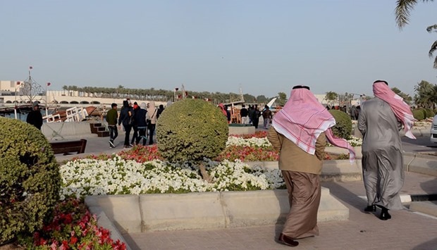 Temperatures have been relatively low for the past several days and the Qatar Meteorology Department said this was due to an area of high pressure.