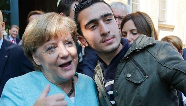 Merkel selfie