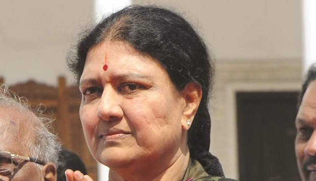 Sasikala Natarajan aspired to be Tamil Nadu's chief minister.