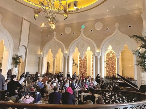 The Moving Young Artists concert at the Marsa Malaz Kempinski-Doha on the weekend.