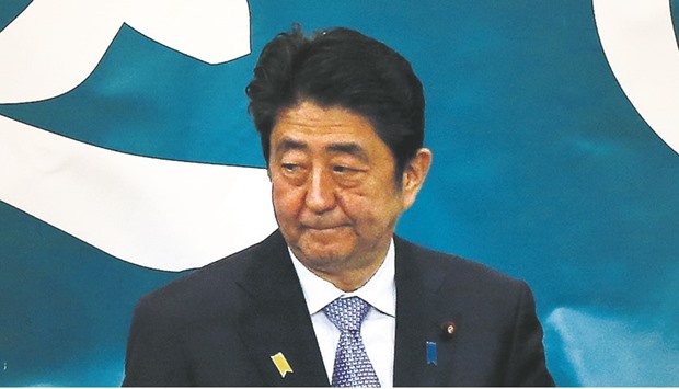 Japanu2019s PM Shinzo Abe ...tight spot.