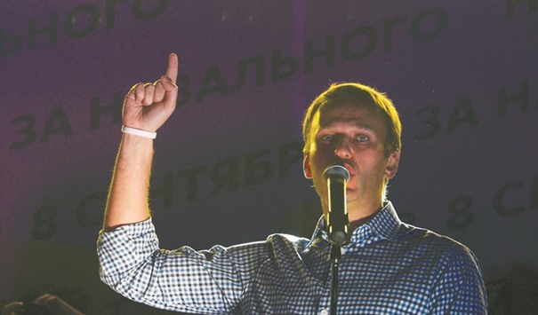 Opposition leader Navalny.