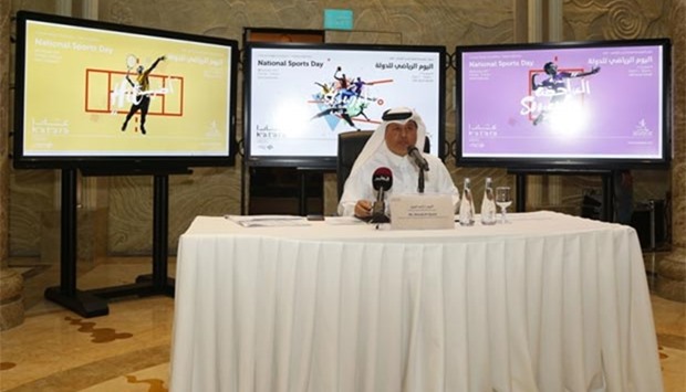 Katara deputy general manager Ahmad al-Sayed announces details of the NSD on Thursday.