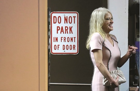 Conway awaits Trumpu2019s arrival at the Major Cities Chiefs Association (MCCA) Winter Conference in Washington on Wednesday.