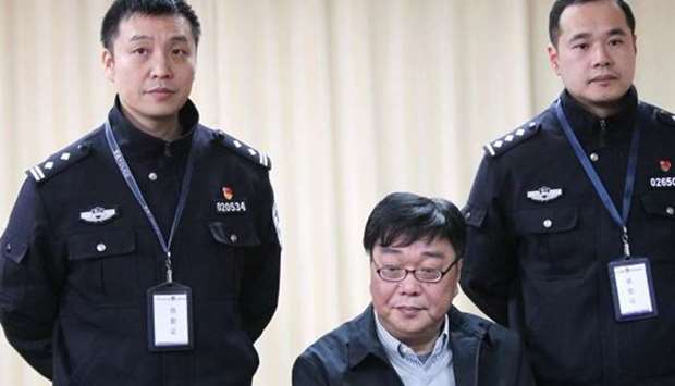 It was unclear whether the Chinese-born Gui's statement was made under duress, but video of his confession shows him flanked by two police officers. Picture courtesy: South China Morning Post