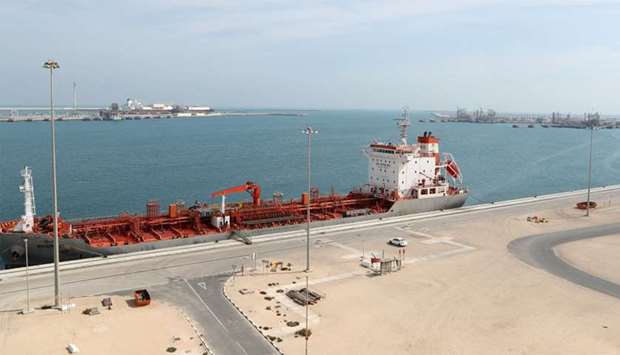 This file photo taken on February 6, 2017 shows a part of the Ras Laffan Industrial City, Qatar's principal site for production of liquefied natural gas and gas-to-liquids, some 80km north of Doha. The bulk of Qatar's fiscal receipts are from hydrocarbon sales, and, as such, S&P sees a u201climited impactu201d on Qatar's fiscal balance over the forecast period due to the blockade.