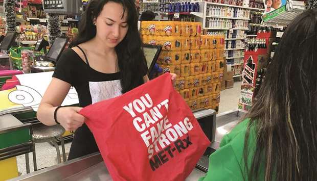 CHANGE: A campaign to curb the use of plastic bags in Colombia has seen widespread success, with many consumers switching to canvas bags like this one.