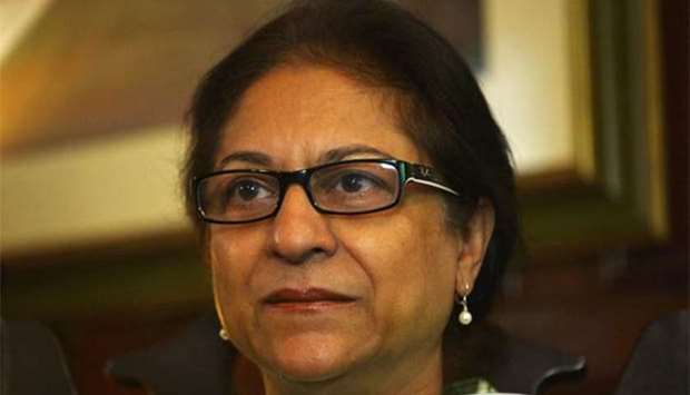 Pakistani human rights activist and Supreme Court lawyer Asma Jahangir