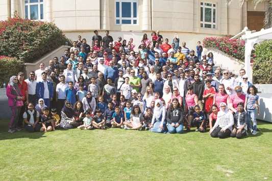 Some of the participants in the QIB National Sport Day celebration.
