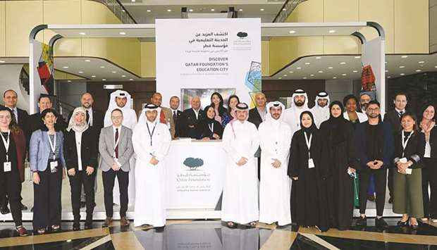 QF officials during the inaugural Education City roadshow in Kuwait.