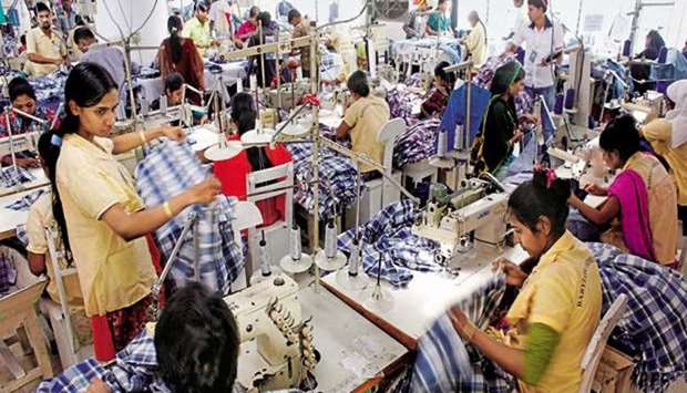 A garment factory in South India