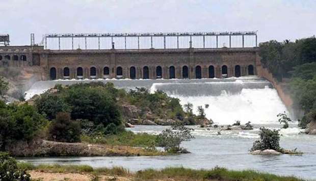 The Cauvery rises in Karnataka and flows into the Bay of Bengal through Tamil Nadu.