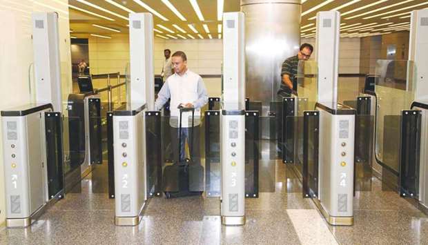 The airport currently has 40 automated border control e-gates that allow enrolled nationals and permanent residents to swiftly pass through departure and arrival immigration process based on biometric and travel document verification. (File picture)