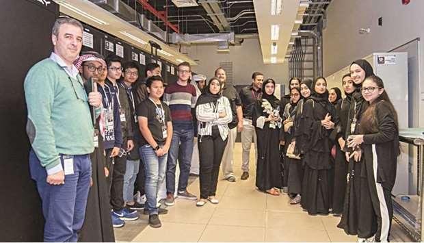 School students from across Qatar visited Tamuqu2019s supercomputing facilities as part of the App Camp: Cybersecurity Challenge.
