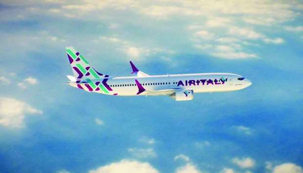 The ,beautiful new livery and identity, for Air Italy as announced by Qatar Airways through Twitter.