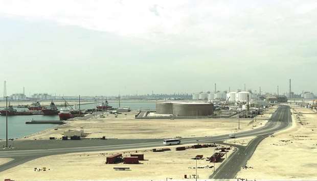 This file photo taken on February 6, 2017 shows the Ras Laffan Industrial City, Qataru2019s principal site for production of liquefied natural gas and gas-to-liquids.