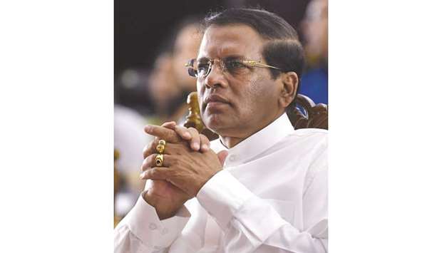 President Maithripala Sirisena ... pushing for major changes within the government