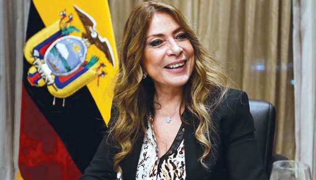 Ecuadoru2019s ambassador Ivonne A-Baki is looking forward to strengthening her countryu2019s bilateral relations with Qatar. PICTURE: Ram Chand