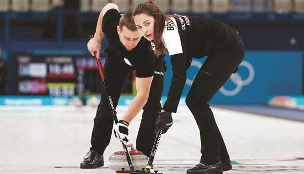 Russian curler Alexander Krushelnitsky (left) failed drug test came to light a week after he won mixed doubles bronze with his wife, Anastasia Bryzgalova, and could extend Russiau2019s suspension from Olympics. (Reuters)