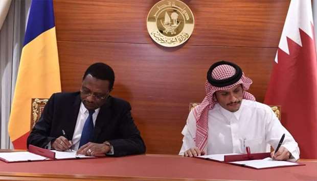 Chad and Qatar have signed a MoU to resume diplomatic relations and for the immediate return of ambassadors