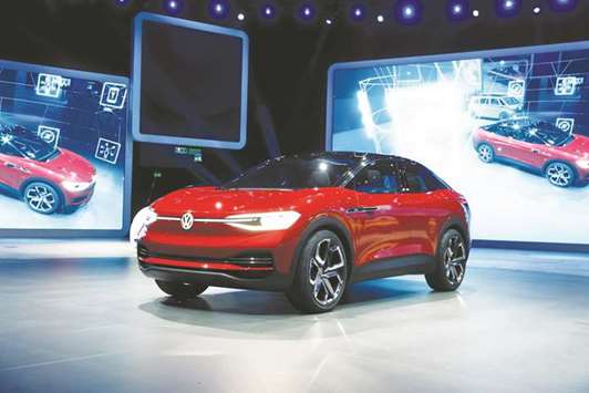 The new Volkswagen ID Crozz concept car on display during the Frankfurt Motor Show (file). Volkswagen has agreed to raise the wages of around 120,000 workers in Germany by 4.3% from May, resolving a dispute that had prompted its first strikes since 2004.