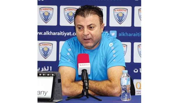 Al Kharaitiyat coach Yasser Sebaei.