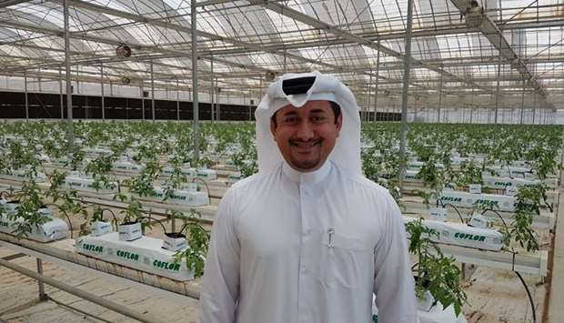 Nasser Ahmed al-Khalaf at his farm.