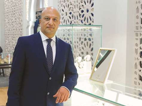Marzooq Shamlan Al Shamlan Holding Group CEO Joe Lahoud at their companyu2019s pavilion at DJWE yesterday. PICTURE: Shemeer Rasheed